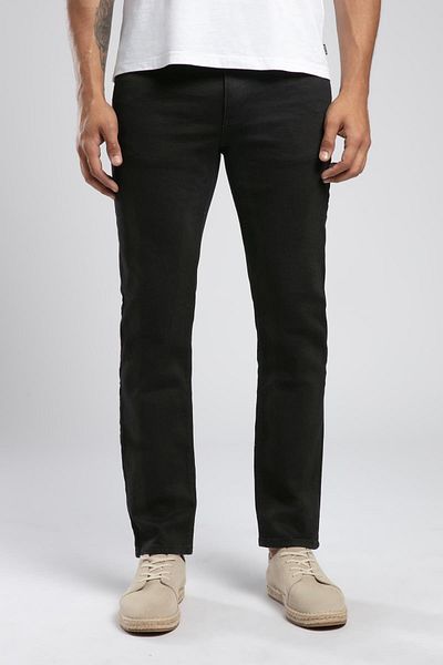 Lee Cooper Jagger Regular Waist Slim Fit Straight Leg Black Men's Jean Trousers
