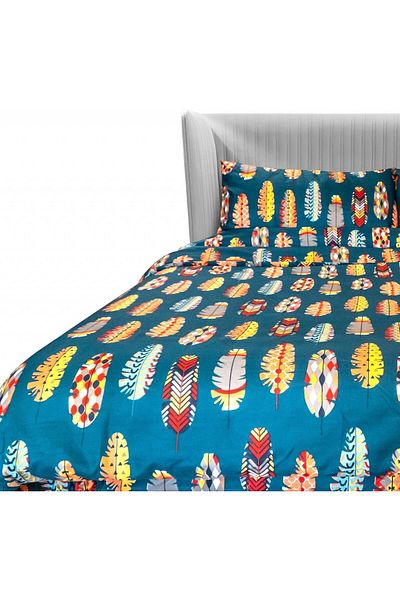 Uvtqssp 3-piece bed linen UVTQSSP, microfiber, multicolor, 155 x 200 cm / 50 x 80 cm / 90 x 200 cm