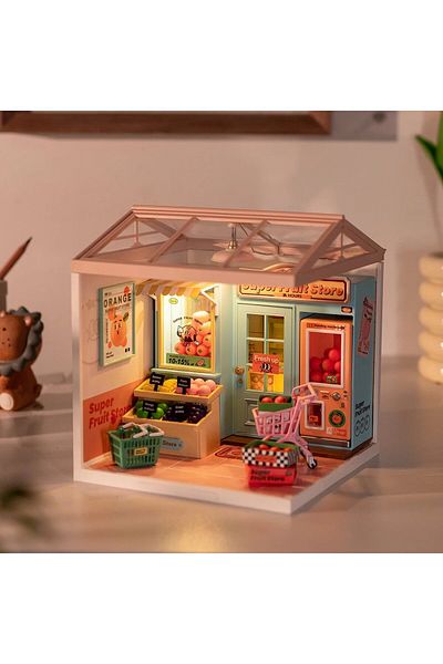 Robotime Fruit Shop - 3D Plastic Miniature House - 116 Pieces