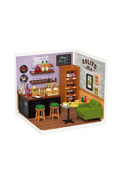 Robotime Vintage Bar - 3D Plastic Miniature House - 142 Pieces