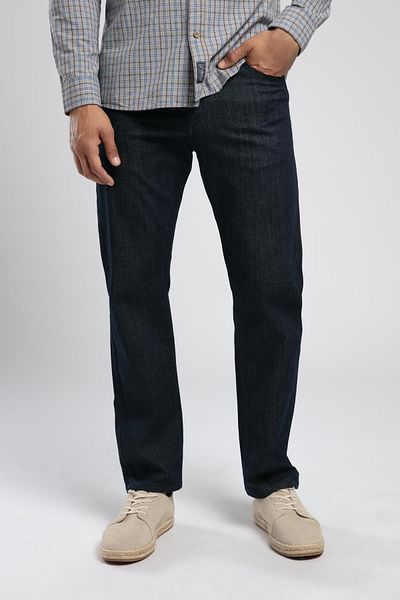 Lee Cooper Мъжки дънки Rico с висока талия и прави крачоли, черни