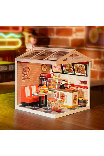 Robotime Yum Yum Burgers - 3D Plastic Miniature House - 110 Pieces