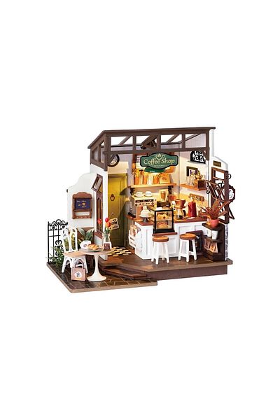 Robotime Coffee Shop - DIY 3D Miniature House - 183 Pieces