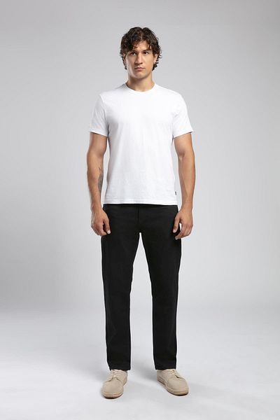 Lee Cooper Rico High Waist Straight Cut Straight Leg Black Men's Jean Pants