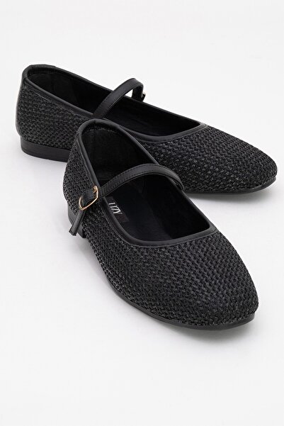 Lizy Shoes Hasır Detaylı Kadın Babet