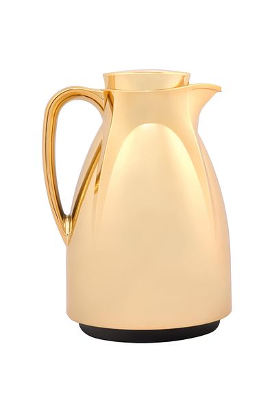 Valk Double Wall Glass Anti-Leakage Wide Mouth Vacuum Flask Gold 1 Liter