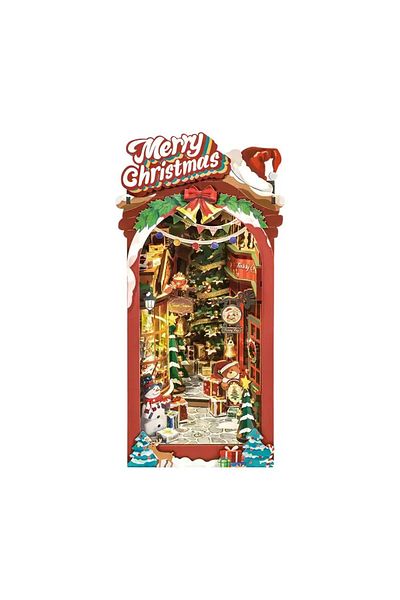 Robotime Merry Christmas - Library Diorama - Do It Yourself Kit - 289 Pieces