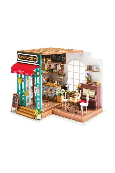 Robotime Simon's Cafe - DIY 3D Miniature House - 203 Pieces