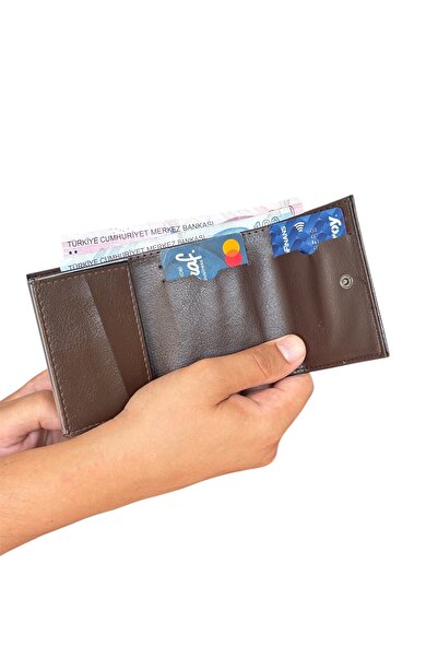 Tisaati Premium Series Special Boxed Luxury Leather Mechanism Wallet Belt Card Holder and Prayer Beads Men's Set