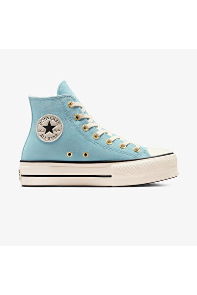 Converse Chuck Taylor All Star Lift Kadın Mavi Süet Platform Sneaker