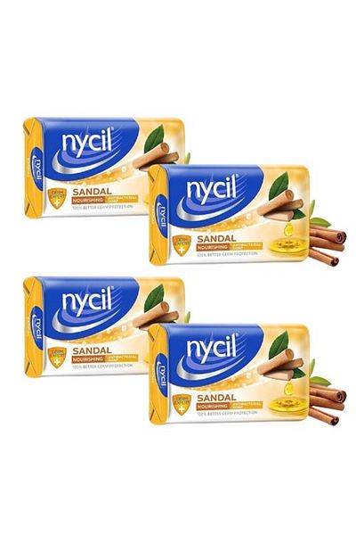 NYCIL Sandal Bar Soap - 125 g x 4