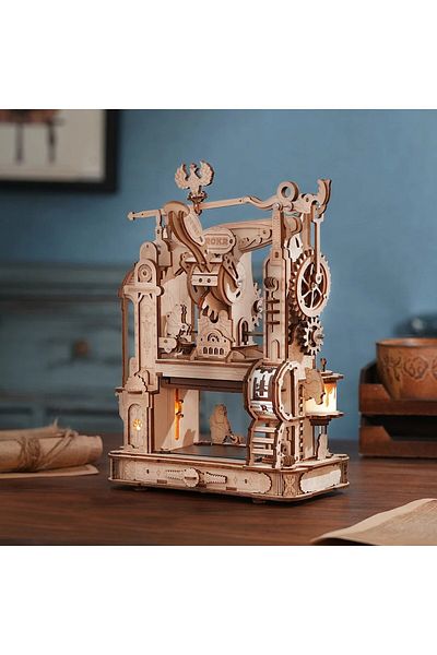 Robotime Classic Functional Press - 3D Mechanical Wooden Puzzle - 303 Pieces
