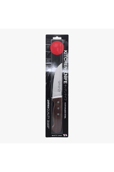HONEYBEE Japan Quality Stainless Steel Dishwasher Safe Kitchen Knife Brown and Silver
