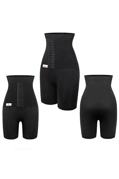WonderMom Shapewear short tights with integrated postpartum abdominal belt, WonderMom Black size S