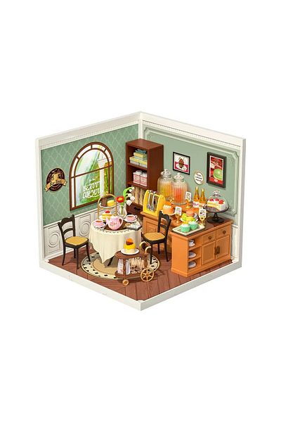 Robotime Sweet Teahouse - 3D Plastic Miniature House - 154 Pieces