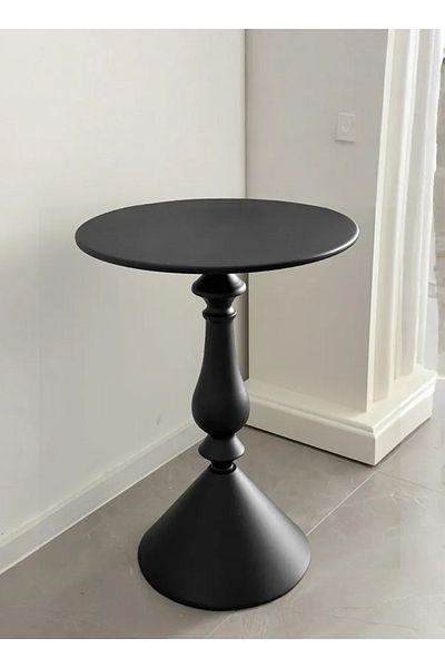 sharpdo Ins Style Sofa Side Table Coffee Table, Mini Small Round Table Removable 28*40*58CM