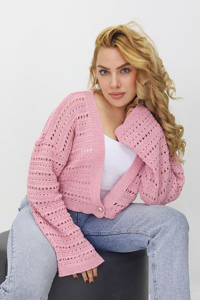 Fox Life Kids Women's Summer Openwork Short Button Cardigan Flt1020