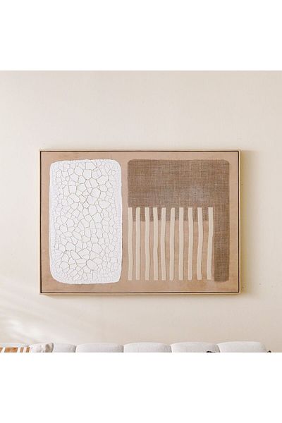 Danube Home SS25 Cyprus Canvas Parallelogram Framed Wall Art 102.6X142.6Cm