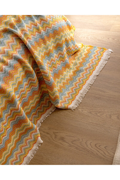 Madame Coco Blasimon Çift Kişilik Pamuklu Yatak Örtüsü - Renkli