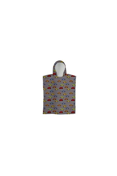 zzz sleep good sleeping !!! Children's bath towel, Poncho, CARS model, 65 x 65 cm