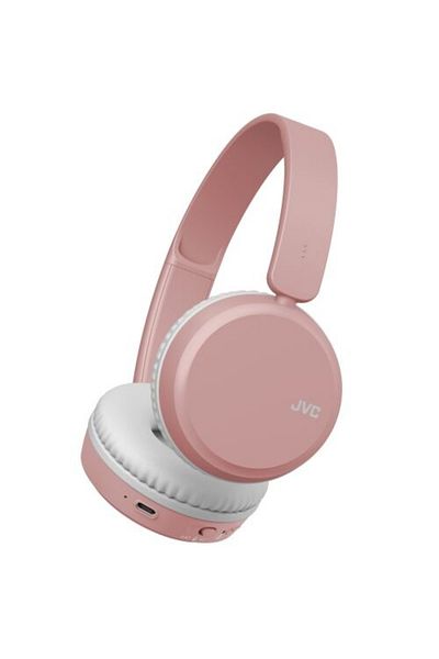 JVC HA-S36W-P-U On-Ear audio headphones, Bluetooth, microphone, Pink