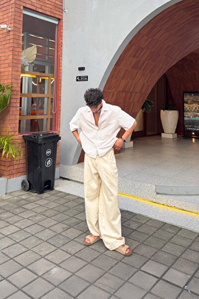 Flaw Wear Pleated Gabardine Trousers