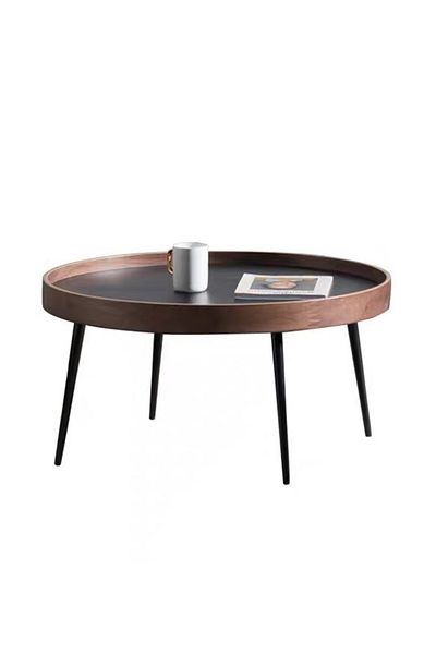 sharpdo Creative Round Coffee Table in the Living Room, a Small Table with a Luxurious Feel 80*80*50CM