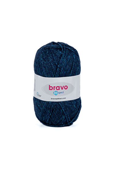 Bravo Respect Acrylic Cotton Classic Νήματα 100 γρ. 230 μέτρα Σκούρο Μπλε (Κωδικός χρώματος:70)