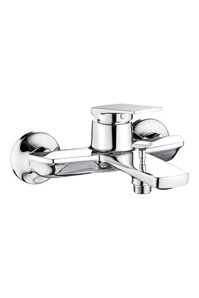 Danube Home Milano Yana Bath Shower Mixer W/Shower Set Chrome|Brass Shower Mixer-Chrome