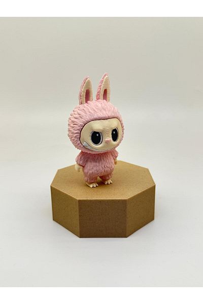 R&D Robotics Labubu Figure Keychain Pla |   Small Size |   9.5cm |   Pastel Pink