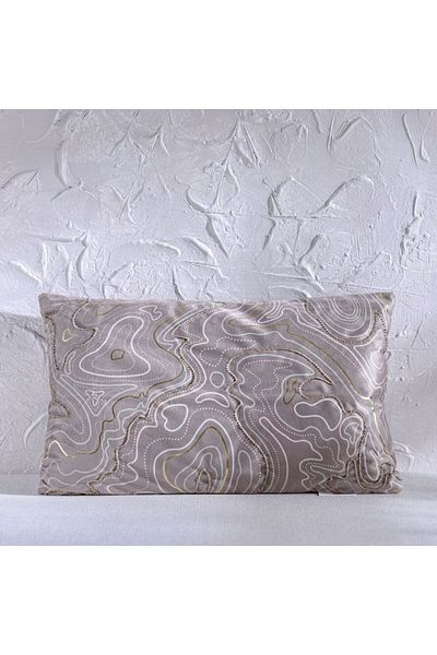 Danube Home Gleam Velvet Cushion Cover-Dark Earth-30x50 cm