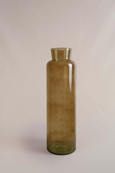 Barine Висока тайландска стъклена ваза 15x50 см, кафява