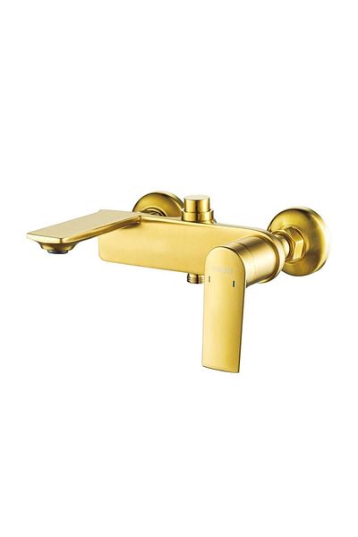 Danube Home Milano Melz Bath Shower Mixer Tap With Hand Shower-L 20xW 8xH 34cm-Gold