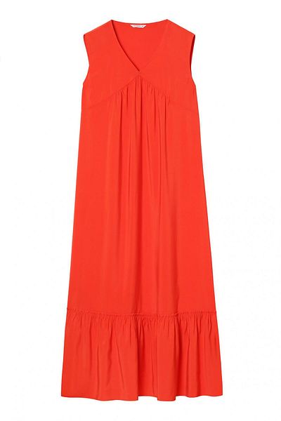 TATUUM Long sleeveless dress Phila orange