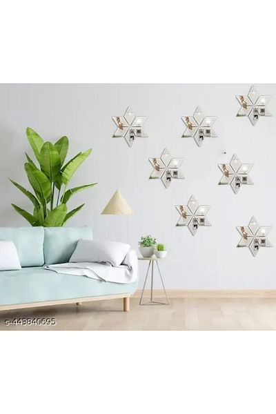 MaffStuff Oglinzi Acrilice Autoadezive Diamant Romb – Decor Perete și Mobilă, Design Modern