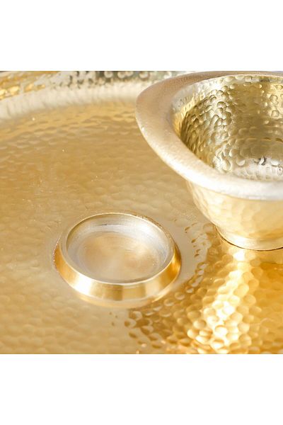 Danube Home Avalon 2 In One Serving Bowl 39X33X7 Cm Gold