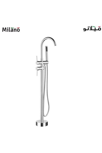 Danube Home Milano Finn Freestanding Bath-Shower-Mixer Chrome Color Chrome