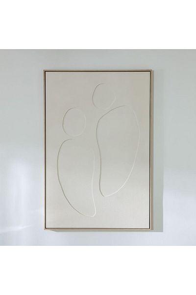 Danube Home SS25 Cyprus Canvas 3D Us 2 Framed Wall Art 82.6X122.6Cm