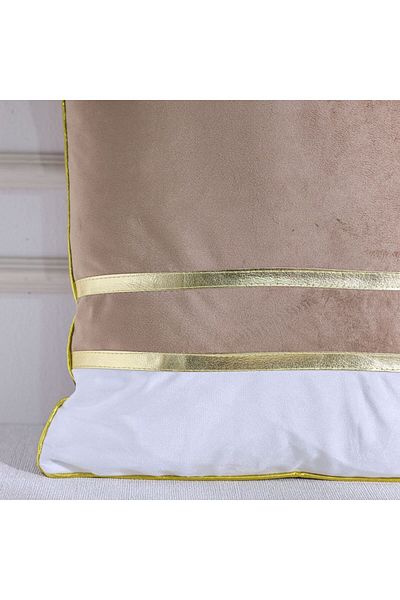 Danube Home Gleam Cushion-Coffee/White-45x45 cm