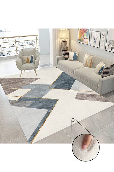 sharpdo Rectangular Soft Touch Carpet Multicolor 160*230cm