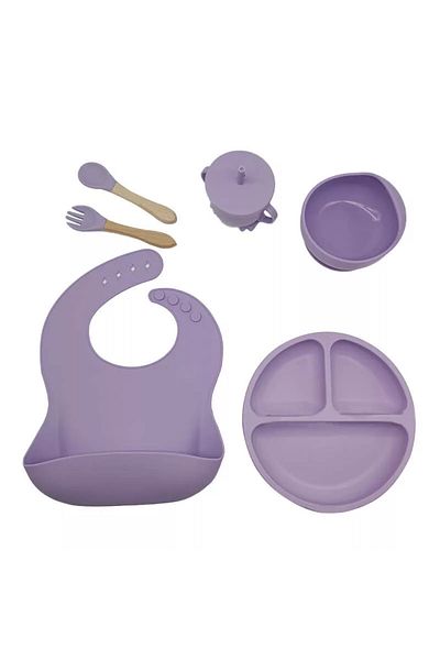 MaffStuff Set Hranire Bebeluși pentru Diversificare – Silicon Alimentar Fără BPA, Sigur și Ergonomic