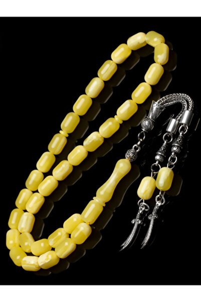 EHİNOS سبحة زولفيقار سيف للرجال بشراشيب بيروت قطرة كهرمانية