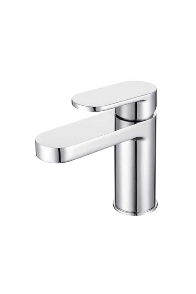 Danube Home Milano Lira Basin Mixer With Pop Up Waste Chrome|Brass Body Basin Mixer|Single Tap Wash Basin Mixer