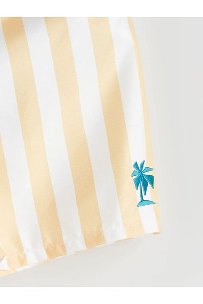 LC Waikiki شورت سباحة للأولاد مخطط بخصر مطاطي من LCW Kids Sari
