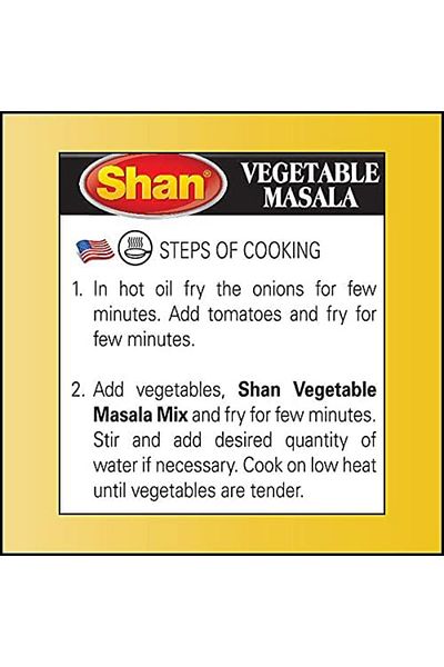 Shan Vegetable Recipe & Masala Mix 100g
