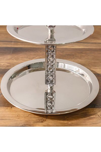 Danube Home حامل كيك أفالون 25×25×30 سم نيكل