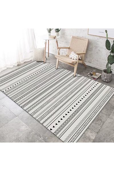 sharpdo Bedroom Sofa Retro Style Living Room Printed Soft Carpet 200*300CM