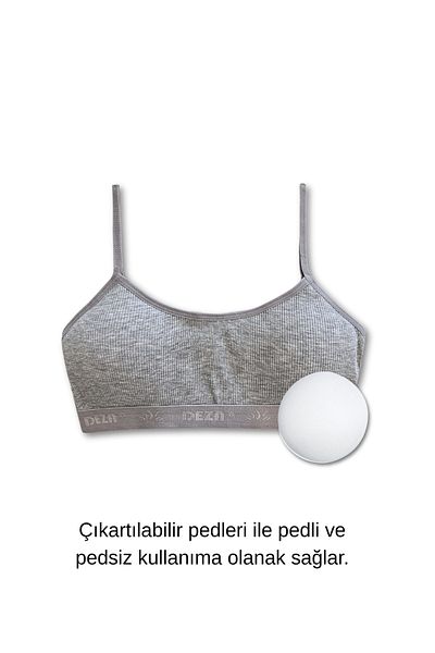 GizaKids 95% Cotton Girls' Thin Strap Training Bra Set of 6 |   Half Athlete