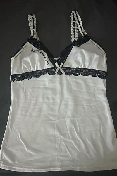 Karakedi White Almost Innocent Black Lace Gothic Y2K Strap Crop