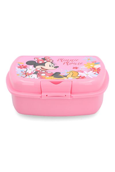 Stor Urban Minnie Mouse Themed BPA-Free Rectangular Plastic Sandwich Box Pink